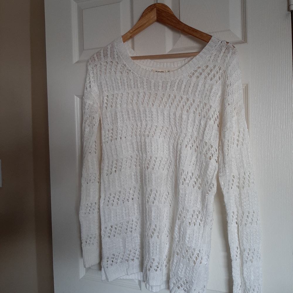 3/$30-Bluenotes crochet sweater - Picture 2 of 4